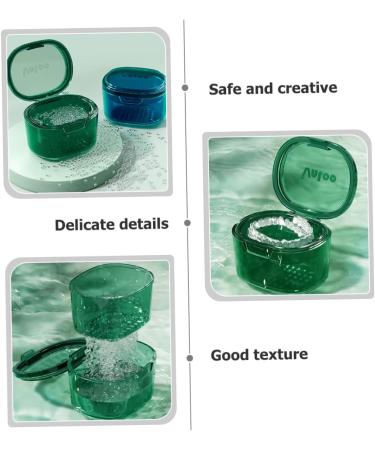 Minkissy Retainer Storage Box - Small Braces Bag & Cleaner Case for Dentures | Travel & Bathroom Organizer - Buy Online on GoSupps.com