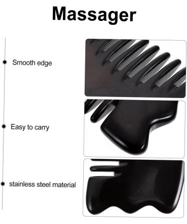 Magiclulu 2 STK Massage Comb & Facial Tools - Neck & Scalp Massager Gua Sha Board Face Roller for Ultimate Relaxation - International Shipping - Buy Online on GoSupps.com