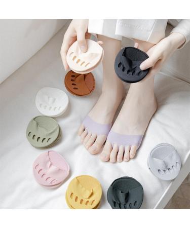 Soleful Solutions High Heel Foot Pads - Metatarsal Cushions & Forefoot Pads for Women | Non-Slip Invisible Toe Socks - 4pc Set - Buy Online on GoSupps.com