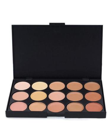 Vodisa 15 Color Ultra Contour Kit-Face Contouring and Highlighter Palette-Beauty Cosmetics Cream Makeup Blemish Concealer Palette