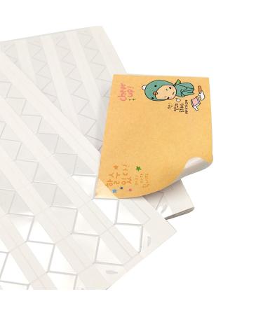 10 Sheet (1020-pack) Photo Corners Self Adhesive PVC Paper Photo Foto Corner Stickers for Scrapbooking Personal Journal (Clear)
