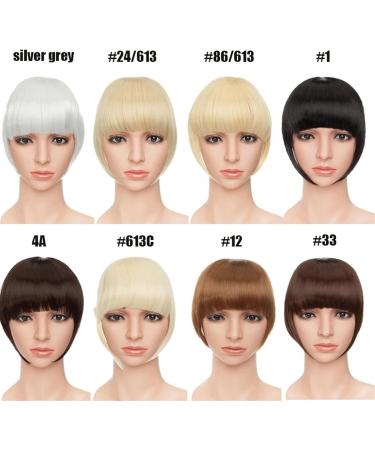 Bangs Hair Clip Fake Bangs Synthetic Blunt Bang Clip in Hair Extension Women Blunts Fringe Hair Black Brown Bangs 2 Clips Bangs Clip in Hair(Color:Light brown) 8inch Light brown - Buy Online on GoSupps.com