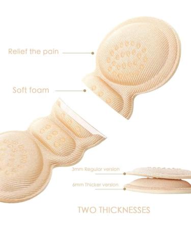 Heel Pads Inserts for Women - Adjustable Adhesive Pain Relief Foot Care Stickers (Beige Non-Slip 3mm) - International Shipping Available - Buy Online on GoSupps.com