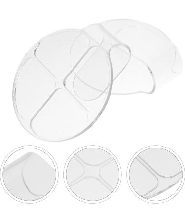 Palette de Maquillage en Acrylique Portable 2 Pi ces Palette Ronde 4 Compartiments Outil de M lange de Pigments pour Fond de Teint et Correcteur Accessoire Cosm tique - Buy Online on GoSupps.com