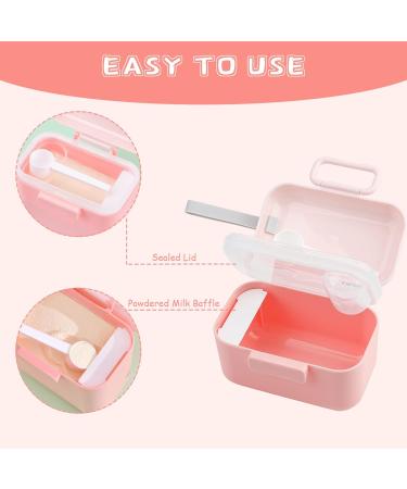 Portable Milk Powder Dispenser for Travel | Formula Powder Pots with Silicone Seal Cover, Leveler & Spoon - 400ml - Buy Online on GoSupps.com