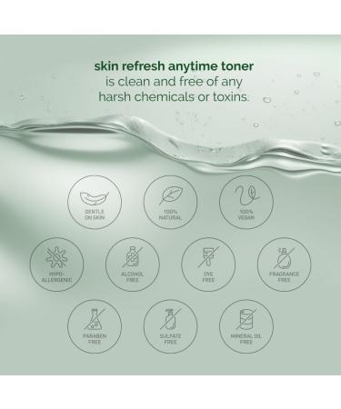 ALL-NATURAL Skin Refresh Anytime Toner | Hypochlorous Acid Spray for Sensitive Skin | Alcohol-Free Vegan Hydrating Care - Buy Online on GoSupps.com
