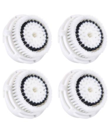 4 Pack Gogdod Sensitive Facial Brush Replacement Heads Compatible with Mia 1 Mia2 Mia3/Aria Mia Prima SMART Profile Alpha Fit Pro Plus and Radiance Cleansing Brush Black