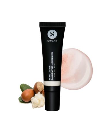 SUGAR Cosmetics Bling Leader Illuminating Moisturizer NonSticky Lightweight with Pearl Finish 03 Peach Poppin Warm Peach