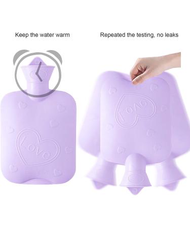 Buy Purple Rubber Hot Water Bottle - Soft Cover Heat Bag for Neck Shoulder Back and Waist - International Shipping Available - Buy Online on GoSupps.com