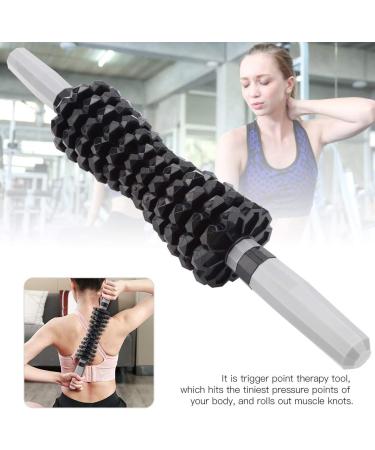 Manual Massage Tab for Deep Muscle Relaxation - Black Muscle Roller for Yoga & Fitness | Relieve Sore Muscles - Buy Online on GoSupps.com