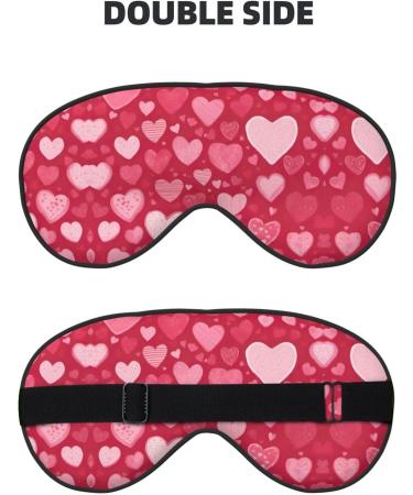 Valentine's Day Unisex Eye Mask - Soft Adjustable Sleeping Face Mask for Ultimate Comfort - Buy Online on GoSupps.com