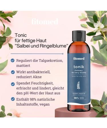  Fitomed FITOMED Herbal Tonic Cleansing Oily Skin Medicinal Sage 200 ml - 200 ml - Buy Online on GoSupps.com