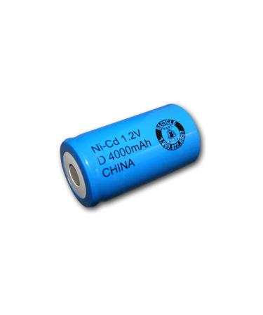 Exell 1.2V 4000mAh NiCD D Rechargeable Battery Flat Top Cell