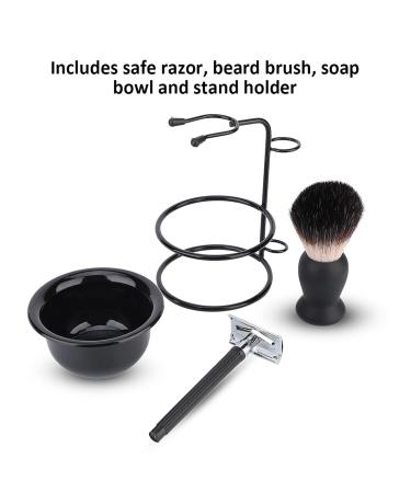 Professional Beard Shaving Set - Safe Shaving Brush Bowl Stand & Mustache Tools for Ultimate Grooming - Buy Online on GoSupps.com