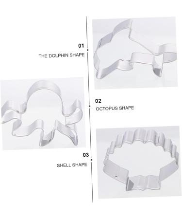 PRETYZOOM 9pcs Silver Molds Mold Supplies Stainless Ocean Steel Biscuit Lovely Tools Themed for Lover Marine - Buy Online on GoSupps.com