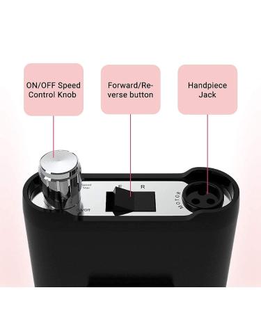 MelodySusie Professional Cordless Nail Drill 35000 RPM  Portable Rechargeable Nail Drill Machine Brushless Nail Efile  Low Noise Low Vibration Low Heat for Acrylic Nails Poly Gel  Sparkle Pro Set - Buy Online on GoSupps.com