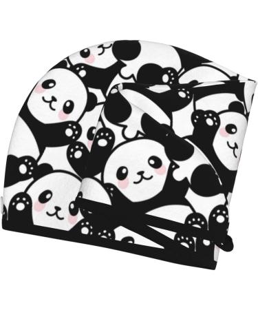Quick-Dry Hair Towel Wrap - Cute Panda Design | Hair Drying Turban with Button for Effortless Drying - Buy Online on GoSupps.com