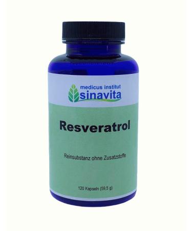 Resveratrol 120 kps. Japanese perennial knotweed root extract 50% trans-resveratrol pure substance without additives vegetarian capsule shell German production