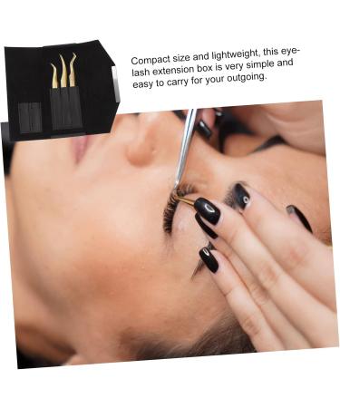 Magiclulu 4-Piece Pink Tweezers Set | Eyelash Extension & Make-Up Accessories Storage Etui - Buy Online on GoSupps.com