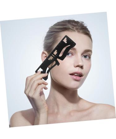 FOMIYES 10 Pcs Eyebrow Ruler Eyebrow Corrector Mini Practical Female Makeup Tool Eyebrow Trimming Labeling 1 count (Pack of 1) Blackx5pcs - Buy Online on GoSupps.com