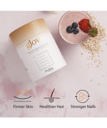 Pura Collagen Powder Supplement with Hyaluronic Acid, Vitamins & Minerals - 12 Servings Mini Tub 122g - Buy Online on GoSupps.com