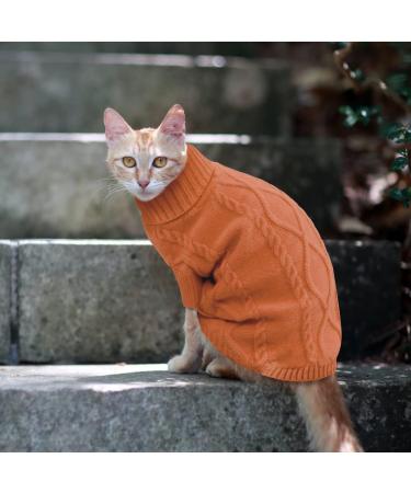 Classic Dog Sweater | Warm Turtleneck Puppy & Cat Coat | Winter & Holiday Pet Outfits | XXL Caramel - Buy Online on GoSupps.com