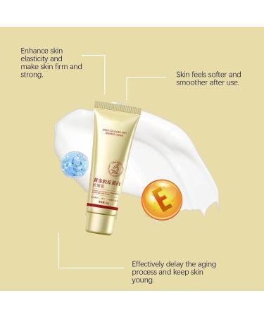 Gold Collagen Anti-Wrinkle Cream 50g Gold Collagen Cream Gold And Collagen Anti-Wrinkle Cream Anti-Wrinkle Moisturizing Face Cream Anti Wrinkle Cream for Women Collagen Face Cream (1) - Buy Online on GoSupps.com
