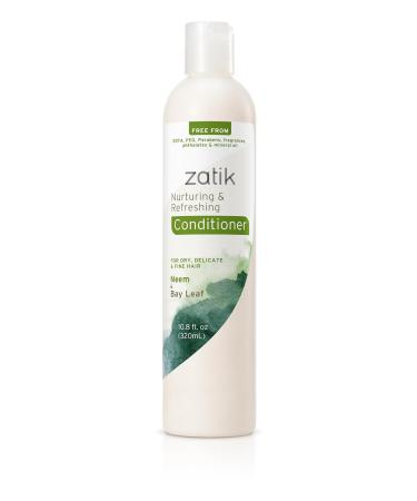 Zatik Naturals Shampoo & Conditioner Set - Neem & Bay Leaf for Dry Fine Hair | Biodegradable pH Balanced Sulfate-Free | 10.8oz - Buy Online on GoSupps.com