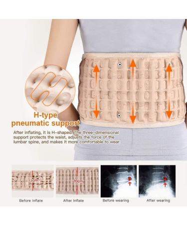 EASSL Decompression Belt - Inflatable Back Support for Lumbar Spine Relief | Herniated Disc Pain Massager - Buy Online on GoSupps.com