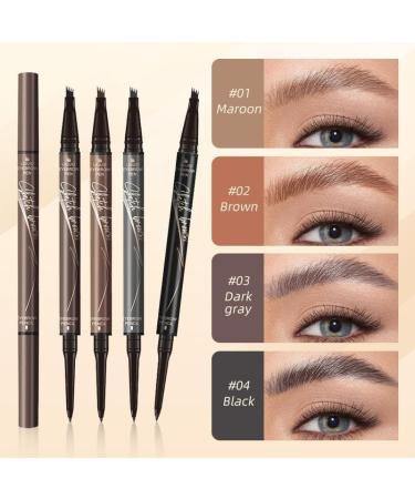 Crayon Sourcils Magique 2 en 1 4 Pointes Nouveau Crayon Sourcils 3D tanche pour Microblading 2024 Crayon Sourcils Naturel Longue Dur e (Light Brown) - Buy Online on GoSupps.com