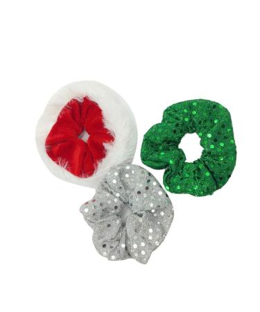 Frcolor 5pcs Christmas Hair Scrunchies - Elastic Sequin Ponytail Holders for Women & Girls | Stylish Hair Jewelry - Buy Online on GoSupps.com