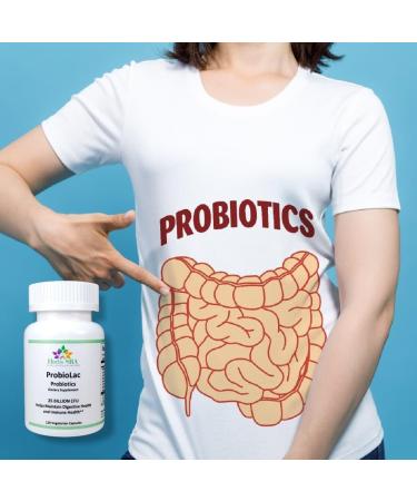 PROBIOLAC -Powerful Probiotic Blend - Supports Gut Health and Digestive Balance - 25 Billion CFU 18 Probiotic Strains. 120 Vegetarian Capsules. - Buy Online on GoSupps.com