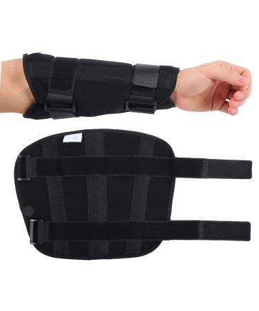 Forearm Brace Forearm Fixing Band Elbow Immobilizer Brace Arm Fracture Sprain Plywood Fixation Brace Rehabilitation Support Black (M) M Black