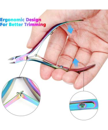 ZTMY Cuticle Clipping Set - Stainless Steel Nail Clipper & Pusher for Fingernails / Toenails - Buy Online on GoSupps.com