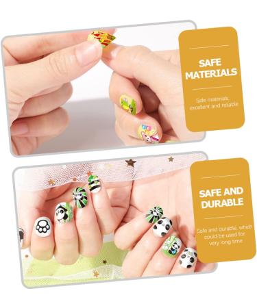 minkissy Kids Nail Kit 2 Sets Children's Nail Art Toys Kids Fake Nails Toddler Nail Polish Makeup Kit for Girls 10-12 Children s Toys Toddler Girl Make up Paper 3d Birthday Present - Buy Online on GoSupps.com