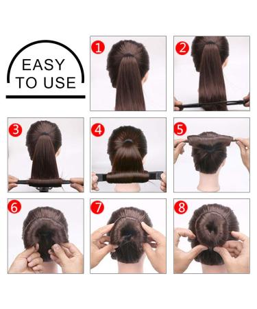 Chrontier 3PCS Blonde Snap Hair Bun Maker Set - Easy Fast Updo Styling Tool for Women and Girls - Buy Online on GoSupps.com