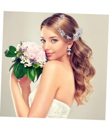 MAGICLULU Floral Rhinestone Hair Pin Hair Comb Long Issue Card Bride - Buy Online on GoSupps.com