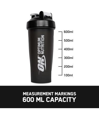Optimum Nutrition Stainless Steel Mixing Ball Shaker 600ml - BPA & DEHP-Free, Dishwasher Safe, Black - Buy Online on GoSupps.com
