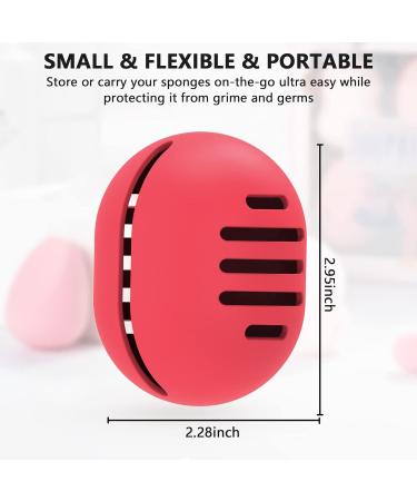 Buy Fauxomor Silicone Make-Up Sponge Holder | Travel Bag for All Sizes | Breathable & Sustainable | 1 Pack - Red - Buy Online on GoSupps.com