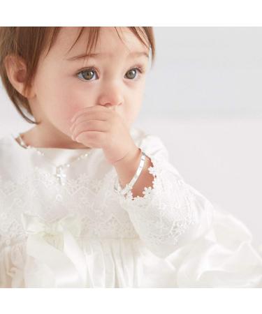 Molly Brown London Sterling Silver Baby Bangle | Christening Keepsake and New Baby Gift - Buy Online on GoSupps.com