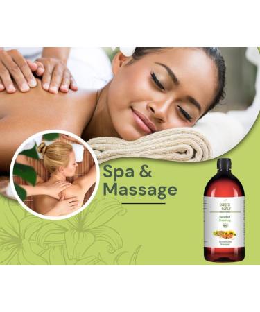 Buy Seveda Organic Massage Oil - 1L | Pagra Natur - Premium Special Oil Blend for Relaxation and Therapy - Buy Online on GoSupps.com