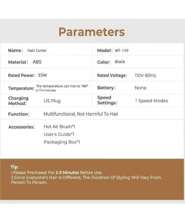 Automatic Curling Wand for Long Hair | Thermal Brush Hair Curling Iron for Lasting Curls | Crimper Tool for Women & Girls - Black - Buy Online on GoSupps.com