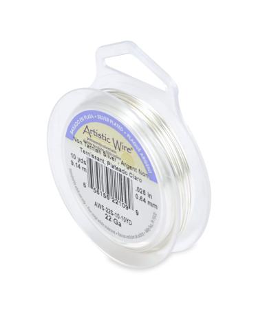 Artistic Wire 22 Gauge / .64 mm Silver Plated Tarnish Resistant Colored Copper Craft Wire, 10 yd / 9.1 m 22 Gauge / .64 mm, 10 yd / 9.1 m Silver - Buy Online on GoSupps.com