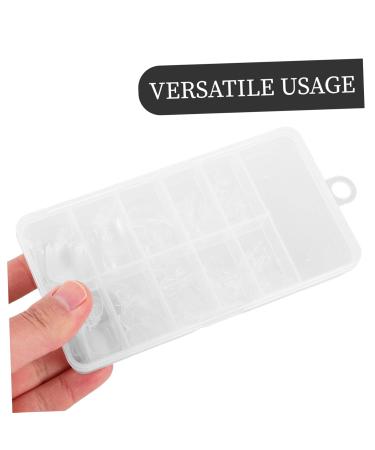 ERINGOGO 100 Pcs Square Toe Nail Forms Clear Full Cover - Buy Online on GoSupps.com