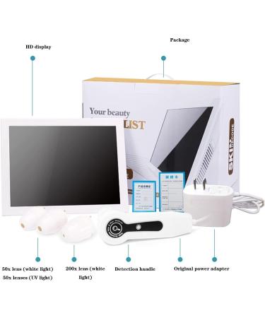 DAZULI Analyseur de Cheveux de Peau d tecteur de Cuir chevelu de Cheveux de Peau 50X 200X Instrument de Soin de Peau de d tecteur de follicule pileux de 12 Pouces Machine d'analyseur de Cheveux - Buy Online on GoSupps.com