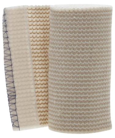 Medline Matrix Wrap Elastic Bandage with Hook and Loop Closure Sterile 4" x 5 yd White/Beige (Pack of 20) 4" x 5 yard