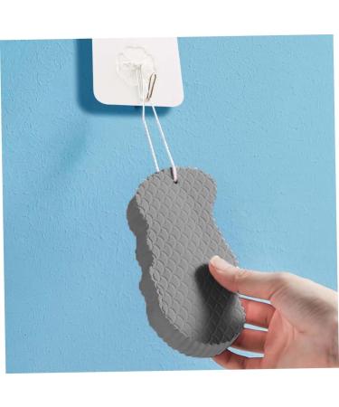 Super Soft Exfoliating Bath Sponge - Gentle Dead Skin Remover for Adults Children & Pregnant Women - Perfect Shower Brush in Grey - Buy Online on GoSupps.com