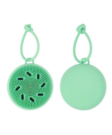 Face Exfoliator Brush | Super Soft Facial Cleansing Brush with Soft Bristles - Face Wash Scrub Exfoliator Brush Manual Handheld Face Skincare for Cleaning Frifer Green