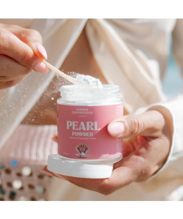 Akasha Superfoods Pearl Powder, Supports Collagen Production, Blend Into Drinks, Smoothies, or Skincare, Source of Calcium, Amino Acids, & Minerals, Gentle on Sensitive Skin, Gluten Free, 1.4 Oz - Buy Online on GoSupps.com
