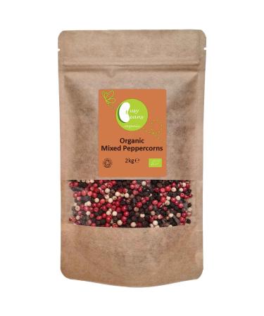Organic Mixed Peppercorns - Certified Organic - by Busy Beans Organic (2kg)